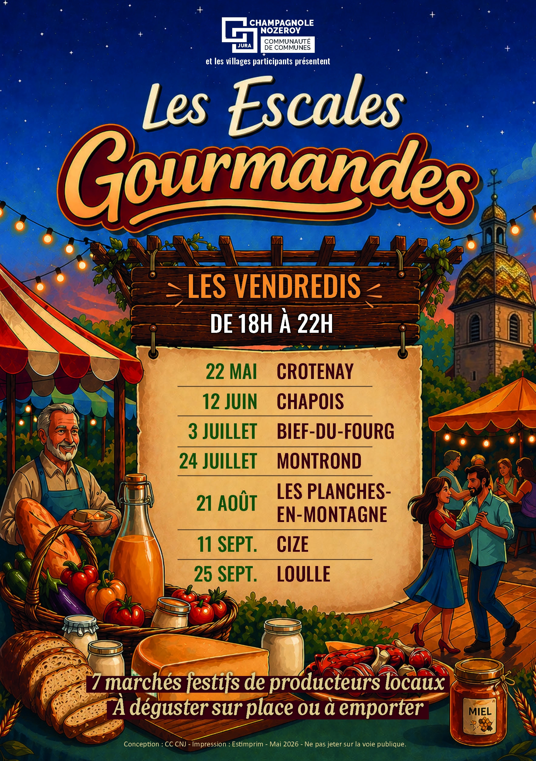 Marchés nocturnes Escales gourmandes